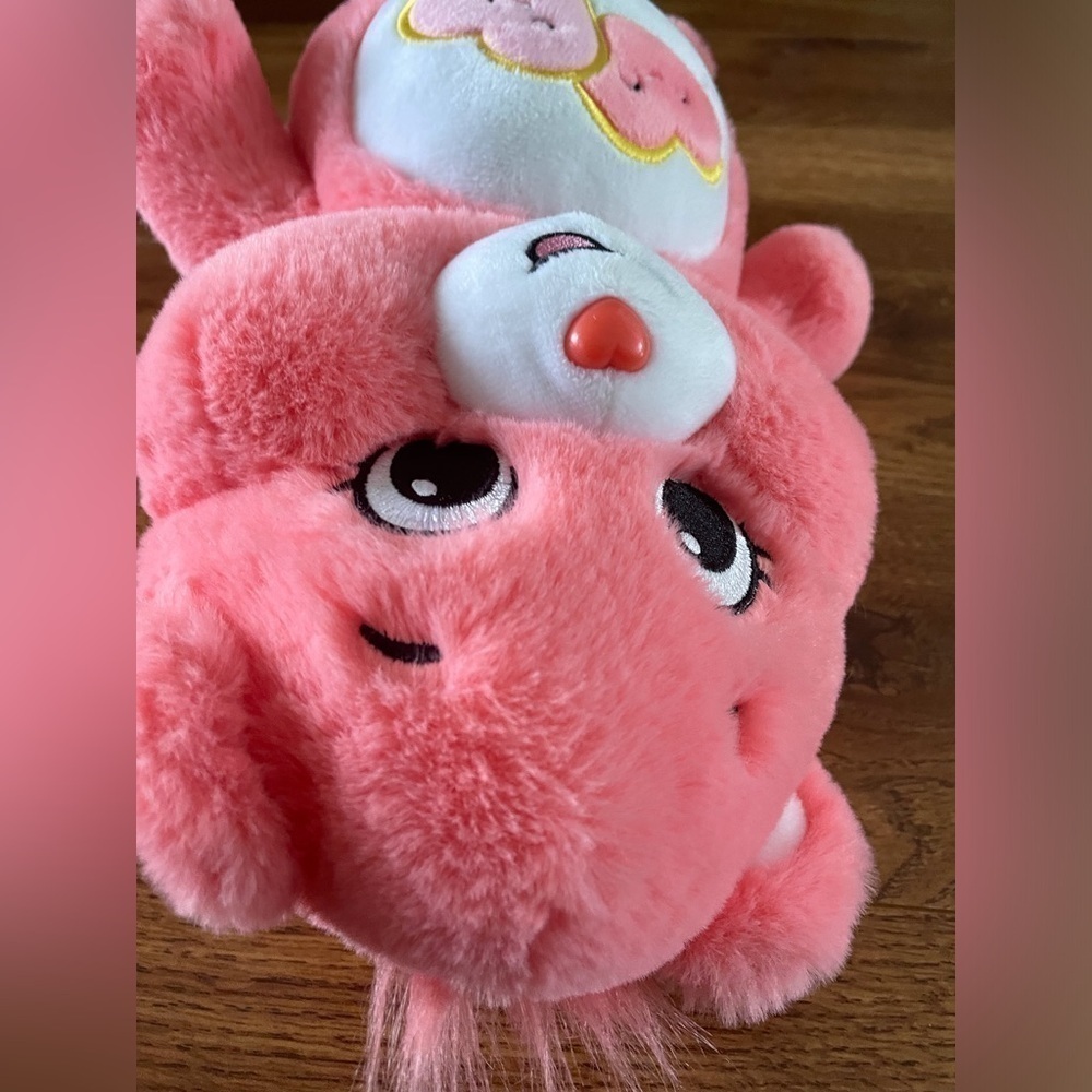 Care Bears plush figure coral love-a-lot bear - Picture 3 of 3